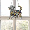 Diamond Painting Acrylic Double-side Cute Dog Pendant Hanging Gem