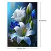 (Big Size)Blue Flowers-Paint by Numbers Acrylic Painting 40*60CM(HOT)