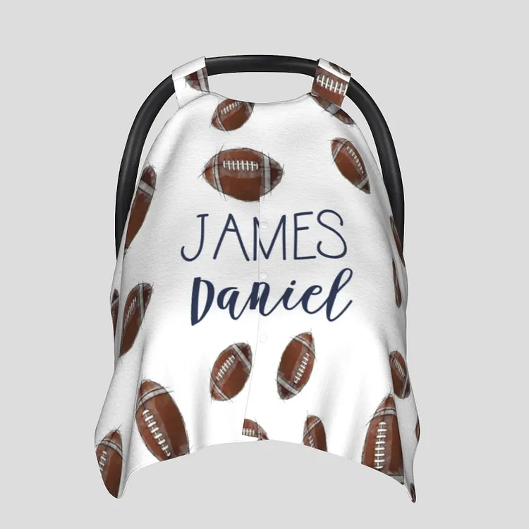 Personalized Baby Baseball Car Seat Canopy for Comfort & Unique| C13