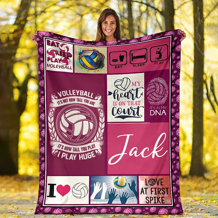 Personalized Lovely Kid Volleyball Blanket For Comfort & Unique|BKKid31