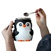 Cute Penguin Cow Leak Proo Ice Cream Pint Containers for Gathering Party Picnic