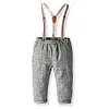 Kid Baby Boys Gentleman Suspenders Casual Long Pants
