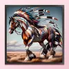 Indian Horse-11CT Stamped Cross Stitch 40*40cm