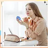 DIY Double Sided Special Shape Diamond Painting Compact Mirror Kit(Snowman)