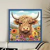 Daisy And Yak Highland Cow -11CT Stamped Cross Stitch 40*40cm/15.75*15.75in