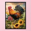 Golden Rooster Independence - 11CT Stamped Cross Stitch - 40*50cm - Animal