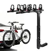 [US Local Warehouse] 4 Bike Rack Bicycle Carrier Racks Hitch Mount Double Foldable Rack for Cars Trucks SUVs and Minivans with a 2 Inch Hitch Receiver