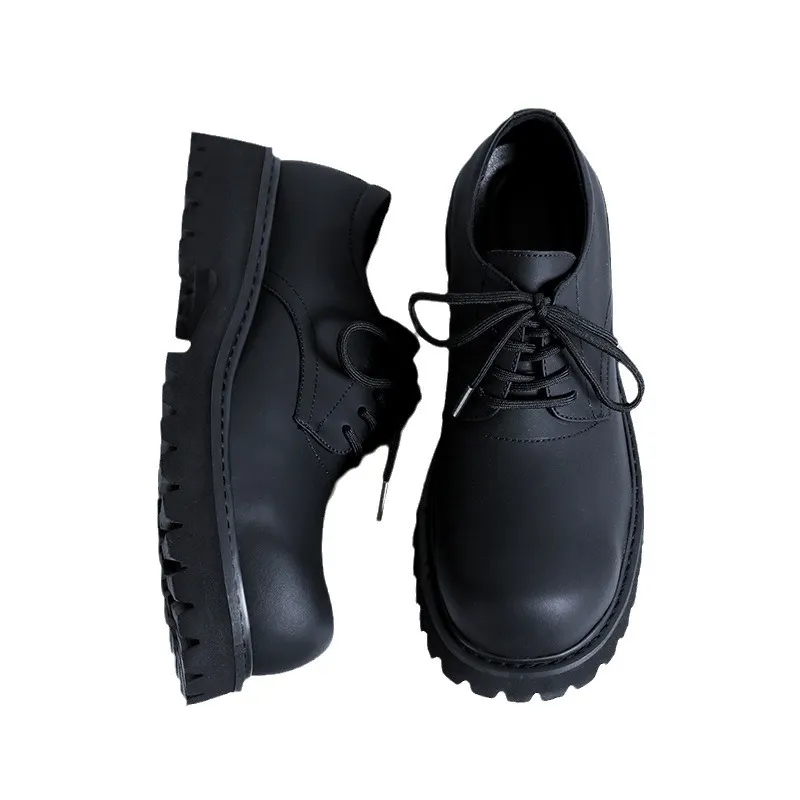 Breakj Breakj Head Derby Shoes Platform Increased Casual Leather Shoes 2023 Autumn And Winter New Daily Commuting Single Shoes 1026-R