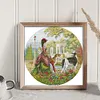 >SALE<Full Embroidery Cotton Thread14CT Counted Noblewoman and Dog Cross Stitch44x44cm