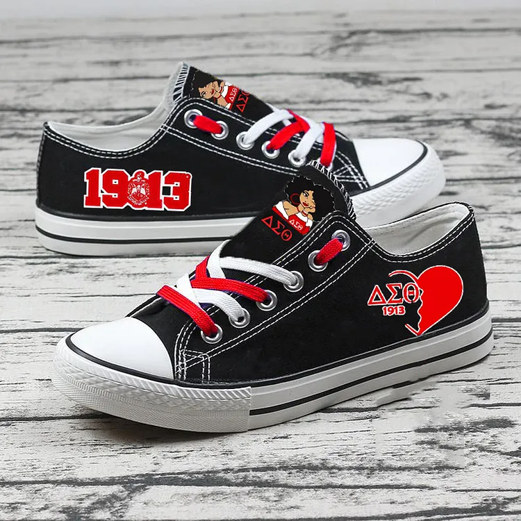 Fashion printed high-top canvas shoes