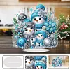 Acrylic Christmas Santa Snowman Cardinal Diamond Painting Desktop Decors Kit
