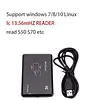 Contactless IC Card Reader Writer 13.56MHz NFC Reader with USB Interface Access Control Encrypted Programmer Compatible for Windows Linux MacOS