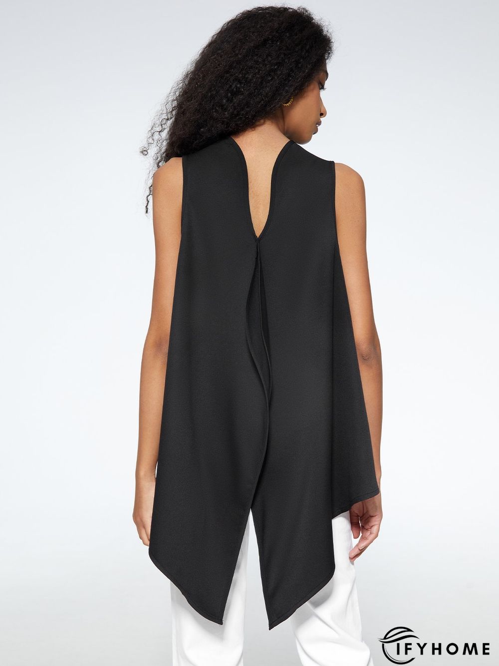 Elegant Turtleneck Shift Solid Top | IFYHOME