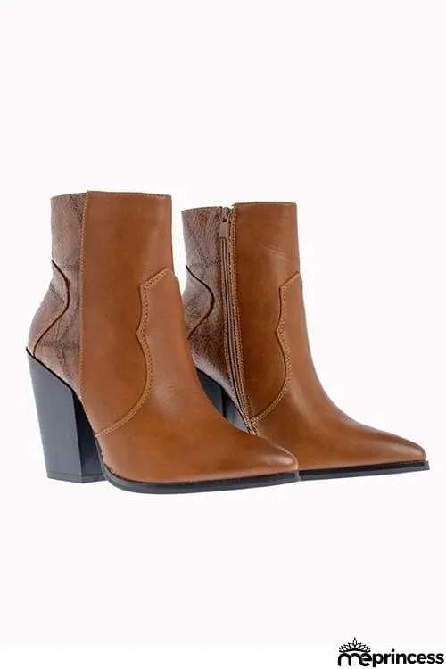 High Heel Pointed Toe Boots