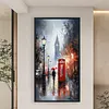(Stamped/Counted) Streets Of London-11CT/14CT Cross Stitch 40*70cm(Big Size)