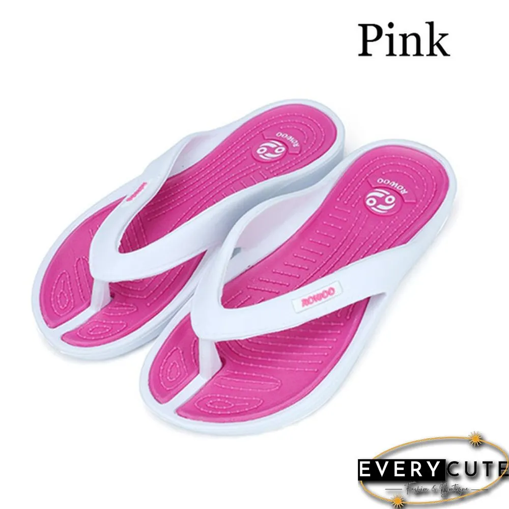 Women Caual Beach Flip Flops 4 Colors Sandal Shoes for Woman Summer Massage Shoes