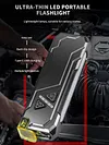 RGB LED Flashlight Rechargeable Flashlight 680 Lumens Work Light with Side Light