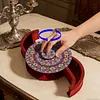 DIY Wooden Diamond Art Painting Storage Box Kit with Rotate Lid Diamond Art Painting Holder Box for Adults Beginners Home Office Decor