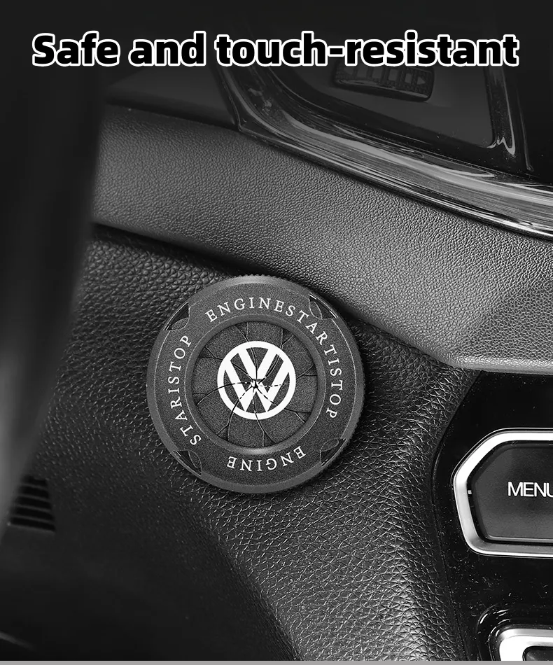 Car mechanical style one-click start car LOGO protective cover