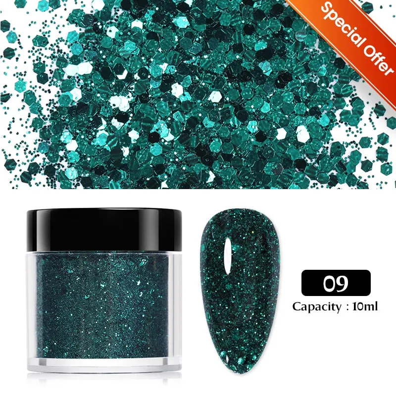 Iridescent 3D Ultrathin Sequins Nail Glitter Flakes Slices Purple White Sparkly DIY Tips Dazzling Paillette Nail Art Decorations