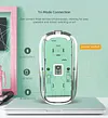 Wireless Bluetooth 5.1 and 2.4G Mini Lightweight Mouse, Transparent Clear and Cool, Bluetooth Silent Mouse