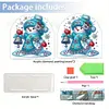 Christmas Acrylic DIY 5D Diamond Art Painting Napkin Holder Set (Snowman)