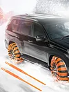 10 Pack Emergency Snow Tyre Chains for Trucks SUVs Reusable Winter Safety Chains
