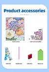 (40x50cm)Gold Foil Canvas Hot-stamped Floral Designs 5D DIY Diamond Painting Kit with Inner Frame