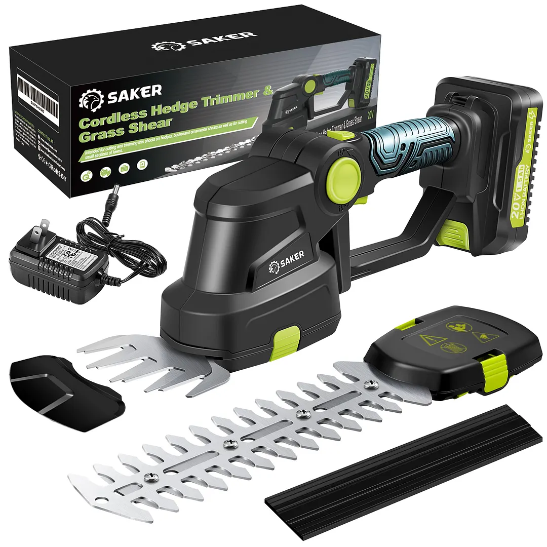 SAKER&reg; Cordless Hedge Trimmer