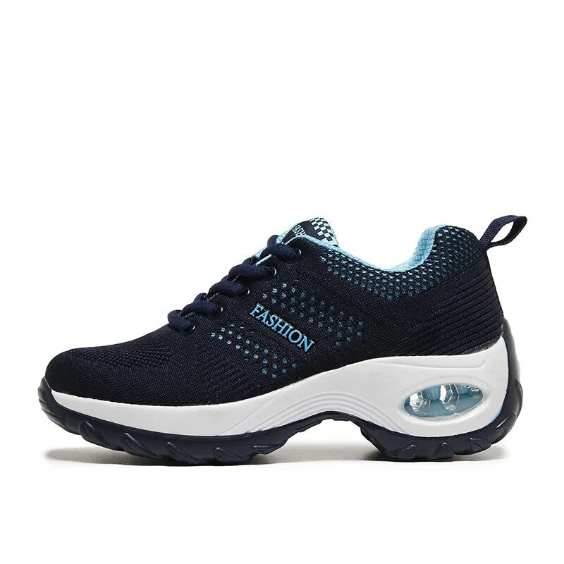 Women's Shoes Running Shoes Breathable Lightweight Comfortable Lace-up Antiskid Sports Light Ladies Sneakers Zapatos De Mujer