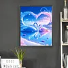 Love White Swan-Paint by Numbers Acrylic Painting 40*40CM