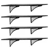 [US Local Warehouse] 4-Pack Heavy Duty Garage Wall Shelving 48.03x18.11x8.66in Garage Storage Rack Floating Shelves 1000 lbs Load Capacity for Power Tools Garden Supplies