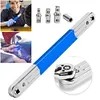 Impact Ready Ratchet Spanner & 1/2 1/4 3/8 inch Adapters Offset Extension Wrench