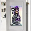 Skull Girl  - Full Round/Square Diamond Painting(80x40cm)
