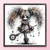 Quirky Girl-11CT Stamped Cross Stitch 40*40cm