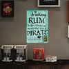Drink Rum - Vintage Metal Signs - 20*30cm/30*40cm - Warning