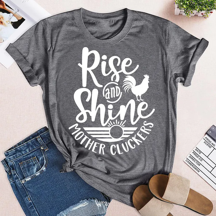 ANB - Rise and Shine Mother Cluckers Retro Tee Tee-05038