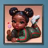 >SALE<5D DIY Full Round Drill Diamond Painting Cute Candy Girl Home Decor 30x30cm