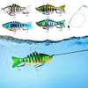 5Pcs Sinking Wobblers Fishing Lures Multi-Section Hard Bait for Pike Bass Trout