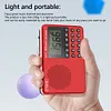 FM AM SW Stereo Radio Speaker 2 Antenna 2.1 Channel Full Band MP3 Player (Red)