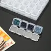 28 Lattices Transparent Container Diamond Painting Accessories Storage Box DIY Diamond Art Accessories