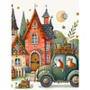 【Limited Stock Sale】Bird On Roof-11CT Stamped Cross Stitch 50*65cm/19.69*25.59in(Big Size)