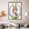 Rabbit-14CT Stamped Cross Stitch Kit(28*22cm)
