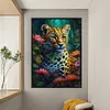 Leopard-11CT Stamped Cross Stitch 40*60cm/15.75*23.62in (Big Size)