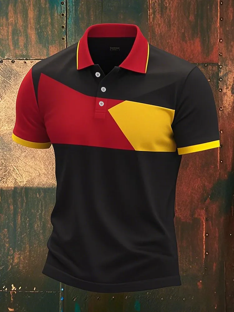 M&auml;nner Deutschland l&auml;ssig Hemd und Shorts Shirt