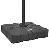 [US Local Warehouse] Patio Umbrella Base 286lbs Capacity Square Market Stand with 4 Lockable Wheels