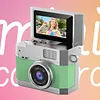 Thumb-sized Flip Screen Mini Camera - Digital Retro CCD High-Definition Portable Small Camera for Students and Campuses
