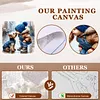 (US Local)Paint By Numbers Kit On Canvas DIY Oil Art Boy Dog Picture Home Decor40x40cm