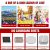 [US Local Warehouse] 50x50mm Square Magnet Maker Machine with 100 Sets Materials Fridge DIY Photo Magnet Making Machine for Crafting Home Use Business