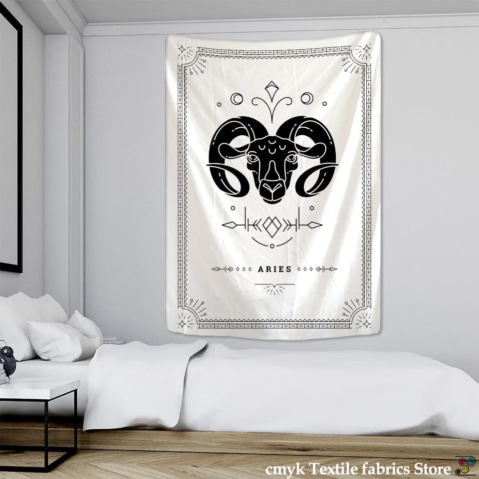 Divination Tarot Tapestry Wall Hanging Constellation Mandala Psychedelic Good Luck Hippie Witchcraft Room Home Decor